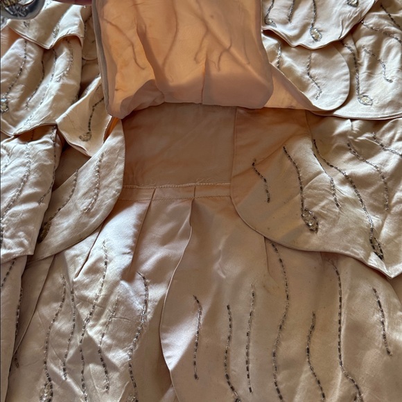 Vintage 1930’s/40’s Original by Rudolf Silk Beaded Multi-Tier Dress - Picture 6 of 13